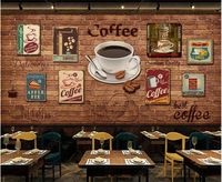 Wallpapers 3d Wallpaper For Walls In Rolls Hand Drawn Vintage Coffee Home Decor The Living Room Custom Po On Wall