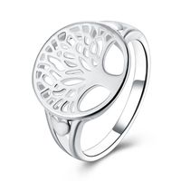 Cluster Rings Wholesale Price Women Color Silver Ring Tree H...