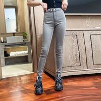 Compre al por mayor Pantalones De Mujer De Color Gris Claro de bajo precio  \u0026 de calidad con envío gratuito | Es.DHgate