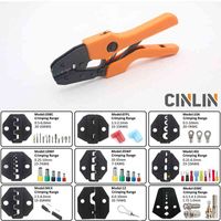 Crimp Pliers & Dies Set Wire Terminals Crimping Tools Precision Crimper Labor-Saving Design Ergonomic Handle Easy To Grasp&Press H220510