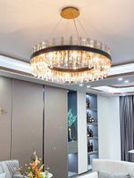 Anhängerlampen postmoderne leichte Luxuskristall Kronleuchter Einfaches Atmosphäre Wohnzimmer Esszimmer Kronleuchterpendant