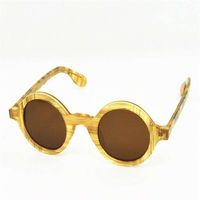 Popüler Trend Erkek Kadınlar Zolman Güneş Gözlüğü Vintage Klasik Yuvarlak Şekli Çerçeve Çerçeve Güneş Gözlükleri Yaz Boş zamanları Vahşi Stil Top Qualit317E