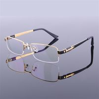 New Style Men Pure Titanium Eyeglasses Frames Half Frame Spectacle Frames M8001 High Quality Optical Frame Eyewear Glasses231E
