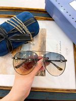 2022 New Women's Sunglasses Korean Version Polarized Double Beam Mirror Anti-ultraviolet Summer Round Face Big Face Thin 1088S