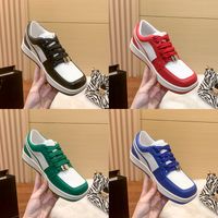 Top Quality Luo Lenoir Square Toe Snekers Chaussures de course basse noire rouge vert bleu Fashion Femme Sneakers Classic Womens Sports Trainers 35-40 EUR 35-40