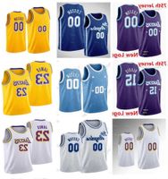 75th Men Women Los Angeles''Lakers''15 Austin Reaves LeBron 23 James 5 Talen Horton-Tucker 13 Wilt Chamberlain Basketball Jersey custom