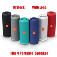 Flip 4 Bluetooth -Lautsprecher tragbarer Mini Wireless Flip4 Outdoor Water of Subwoofer Lautsprecher unterstützen die TF -USB -Karte mit