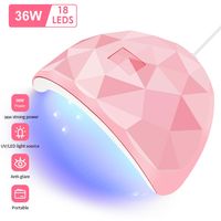 LED Nail Dryer Lamp For Nails 18 UV Lamp Beads Drying All Gel Polish USB Charge Professional Manicure Nails Lamp Equipment 220705