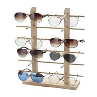 Multi Layers Wood Sunglass Display Rack Shelf Eyeglasses Show Stand Jewelry Holder for Multi Pairs Glasses Showcase Drop235U