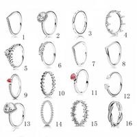 925 Sterling Silber Womens Diamond Ring Fashion Schmuck Hochzeiten Engagement Ringe für Frauen255b