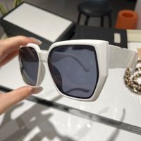 Zomer 58mm oversized81013 vierkante zwarte vrouwen zonnebril Nieuw met tags box gemengde kleur glinsterende gradiënt oversized zonnebril