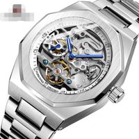 시계 MENS 품질 시계 자동 이동 스테인리스 스틸 시계 기계식 방수 Luminous Fashion Watchet