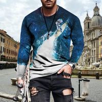 Men's Hoodies & Sweatshirts 2022 Fall Starry Sky Print Pullover Streetwear Sportswear Sweatshirt Casual Hoodie Direct Sales