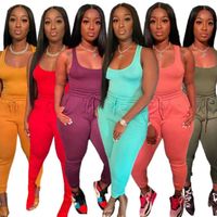 Women Tracksuits Fitted Two Piece Set Jogger Fitness Suit Ta...