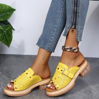 Sandales Femmes 2022 Mes dames Smappers Slippers High Heels Fashion Riveting Shoes Zapatos de Mujer Casualsandals