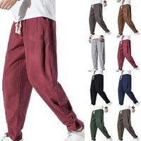 Pantaloni maschili per pantaloni harem per uomini uomini Summer yoga sport shogy casual bottoms lunghi