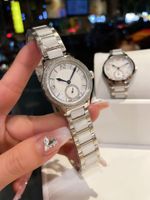 Designer -Marke Uhren Temperament Frauen Uhren Original importiert Quarz Bewegung Perlenschale Dial Dial Diamant 316 Edelstahl Hülle Saphirglas 32mm