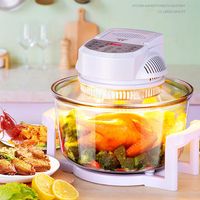 Smart Visual Air Fryer Machine Huishouden 12l grote capaciteit elektrische friet machine lichtgolfoven in stock243c