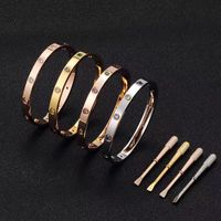 2022 Moda nova pulseira multicolor 10 broca de fenda Bracelet Bracelet Classic Brand Designer 316L Pulseira de casal de aço inoxidável para homens e mulheres