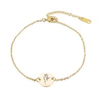 Charm Bracelets Personalized fashion lovers boudoir european-Style jewelry geometric circular 12 birthday flower birthday bracelet