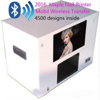 Maple Nail Printer Machine Digital Flower Printer Mobile Wireless Transfer Nail Printer 4500 designs inside DHL or EMS250E
