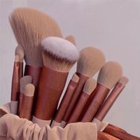 13 pcs brosses moelleuses douces ensembles pour le fond de cosmétique Blush Powder Powerdadwow Kabuki Making Makeup Brush Brush Beauty Tool 220726
