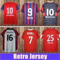 1993 1995 Sch0ll Matthaus Retro Jersey di calcio Klinsmann Muller Papin Kuffour Helmer Jancker Rizzitelli Remberg Ribery Camicie di calcio Uniformi
