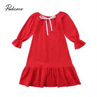 Pudcoco Princess Girls Toddler Kids Baby Girls Cotton Dress Infant Girl Longuettes Maxi Dress J220519