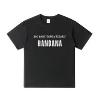 Men&#039;s T-Shirts Bandana I T-shirt Big Baby Tape And Kizaru Hip Hop Clothing Premium 100% Cotton T Shirt For Men Tops