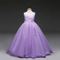 Girl's Dresses Flower Girl Dress Party Children Kids Clothing Summer Tutu Wedding Long Formal Princess For GirlsGirl's