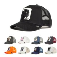 Moda Hayvanları Nakış Beyzbol Kapakları Erkekler Kadın Hip Hop Şapkası Yaz Nefes Alabilir Mesh Güneş Gorras Unisex Street Giyim Kemik 220513