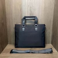 4 Styles Men's Portcase Shoulder Business Bag Casual Messenger Handväskor Nylon Retro resväskor Svart och blå HQP262