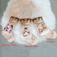 Noel Süsler Şeker Hediye Çanta Noel Kardan Adam Karikatür Çorap Noeller Ağacı Kolye Sante Claus Kutlama Parti Malzemeleri BH4855 WLY