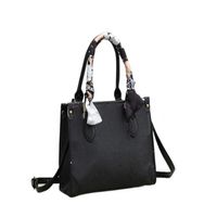 Handbag Shoulder Bags M45855&M45856 Women Luxury Designers Bags Casual Travel Ribbon Tote Bag PU Leather Fashion ShoulderBag'260o