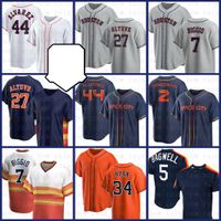 Men's Houston Astros #27 Jose Altuve Orange 60th Anniversary Flex Base  Stitched Baseball Jersey on sale,for Cheap,wholesale from China