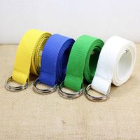 Belts Simple Solid Cotton Canvas All- match Waist Straps Wome...