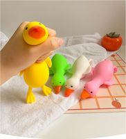 Novidade Jogos Brinquedos Descompressão Squishy Multi Cores Cute Pato Release Pressão Brinquedo para Crianças e Adulto 16x7cm
