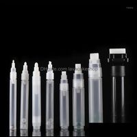 Plastic Empty Pen Rod M 5Mm 6.5Mm 8Mm 10Mm Refillable Ink Barrels Tube Graffiti Liquid Chalk Markers Paint Accessories1 Drop Delivery 2021 H