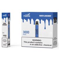 100% auténtico Yuoto Luscious 3000 Puffs Vapes Cigarette 8ml PODS 1350mAh Batería 22 colores Kit de cigarrillos electrónicos desechables