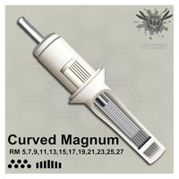 Oryginalny BigWasp Standard Curved Round Magnum Tattoo Needle Cartridge 5/7/9/11/13 / 15/17/19 / 21/23/27 / 27RM