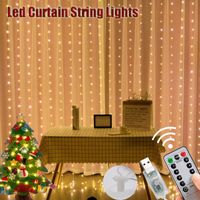 Strings Led Curtain String Lights Outdoor Waterproof Bedroom Extension Cable Lighting Wire Beads On The Christmas Tree Decor For Home