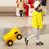 TRAVEL TALE child toy trolley suitcase truck car rolling lug...
