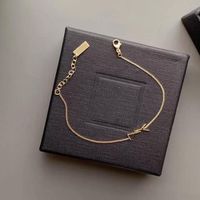 Designer Goldkette Armband Damen Armbänder Liebe Schmuck Luxus Buchstabe Anhänger Y Armband für Frauen Charme Ohrring Hochzeit