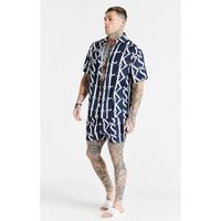 2 adet mektup baskı kısa kollu plaj gömlek gevşek şort takım elbise izleri yaz Hawaii kıyafetleri set iki parçalı bluz pantolon seti