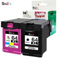 Cartucho de tinta Shizhi Compatible para 64 XL 64XL Envy PO 6252 6255 6258 7155 7158 7164 7855 7858 7864 7800 7820 Impresora231L