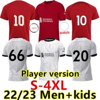 22 23 temporada em casa fora 3rd Red Soccer Jerseys Final 2022 2023 Mohamed Diogo Luis Diaz Camisas de futebol masculino Kits Kits Uniformes Fabio Alexander Arnold Alisson 4xl 3xl