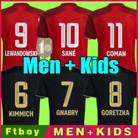 Fotbollströjor 22 23 Lewandowski Sane Kimmich Coman Muller Davies Football Shirt Men Kids Set Kit 2023 Top Thailand Quality Uniform
