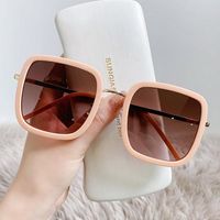 Sonnenbrille Koreanische Version Mode Große Rahmen Gläser Männer und Frauen Marke Design Urlaub Reisen Sonnenschutz