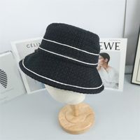 Designer di cappelli a secchio per donne Waffle Design Cotton Brime Cappelli con logo di lusso Cappelli a cilindri formali