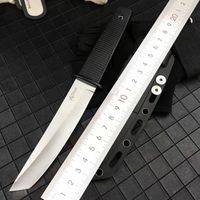 Cold Steel 17T KOBUN Survival Stright knife Tanto Point Satin Blade Utility Fixed Blade Knife Hunting hand Tools